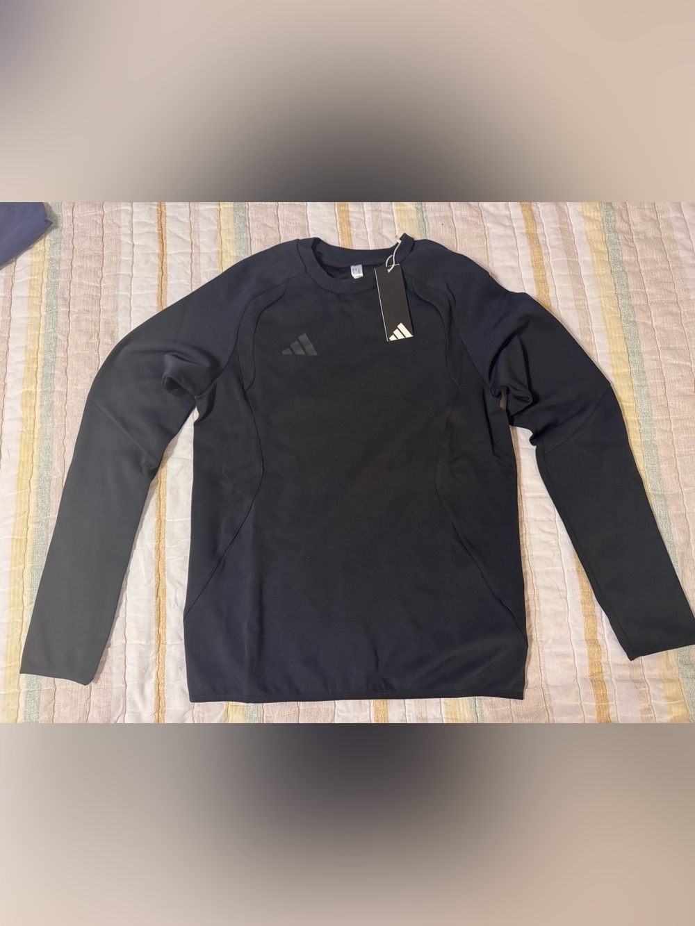 adidas Black Performance Crewneck Sweatshirt